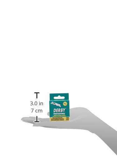 100 Derby Professional Single Edge Razor Blades (Pack of 2)