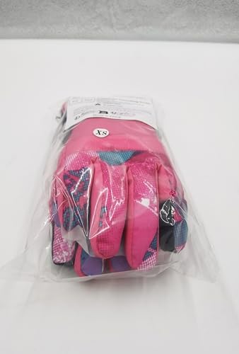 7-Mi Winter Ski Gloves,Children's Touchscreen Snow Mittens Snowboard Waterproof Lined Long Cuff Leather Kids Gloves for Boys & Girls Sports Outdoor Play