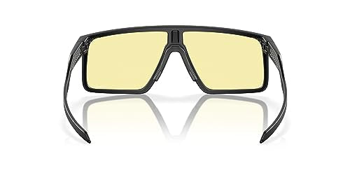 Oakley Men's OO9285 Helux Rectangular Sunglasses, Matte Black/Prizm Gaming, 61 mm