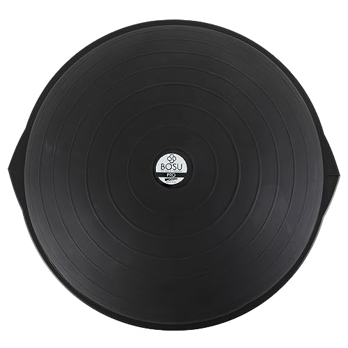BOSU 26 Inch Pro Balance Trainer Ball Exercise Fitness Gym Equipment for Yoga, Sports, Personal Trainer, Rehabilitation, and Physical Therapy, Black