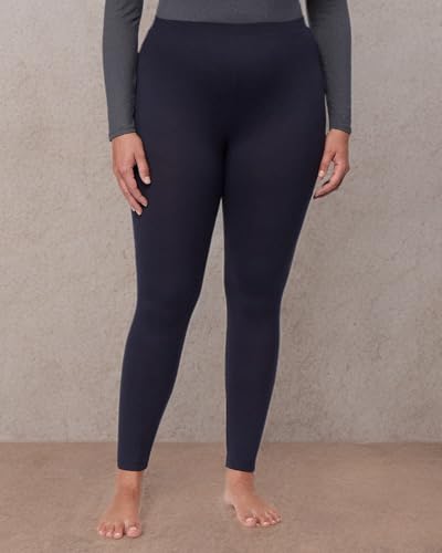 32º DEGREES Women's Lightweight Baselayer Legging | Form Fitting | 4-Way Stretch | Thermal, Stormy Night, Medium