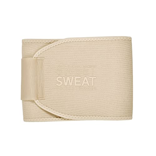Sports Research Sweet Sweat Toned Waist Trimmer for Women and Men | Premium Waist Trainer Belt to 'Tone' Your Stomach Area (Quartz, Small)