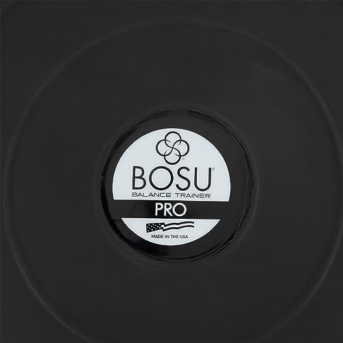 BOSU 26 Inch Pro Balance Trainer Ball Exercise Fitness Gym Equipment for Yoga, Sports, Personal Trainer, Rehabilitation, and Physical Therapy, Black