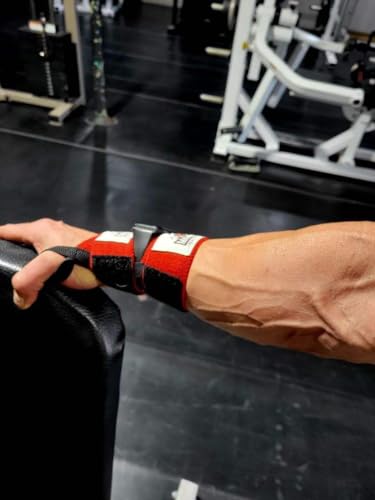 M9 Maximum Performance - Smart Watch Split Wrist Wraps for Men & Women, Wrist Straps for Weightlifting, Crossfit, Strength Training, Bodybuilding, Elastic with Thumb Loop, Gym Accessories, Black 12"