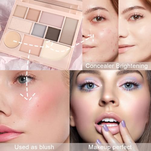 4 Colors Highlight Silver Gold Eyeshadow Palette, SHANY Cosmetics Shimmer Eyeshadow Palette, Cruelty-Free and Vegan Formula, Glitter Shimmer Eyeshadow for Professional Makeup