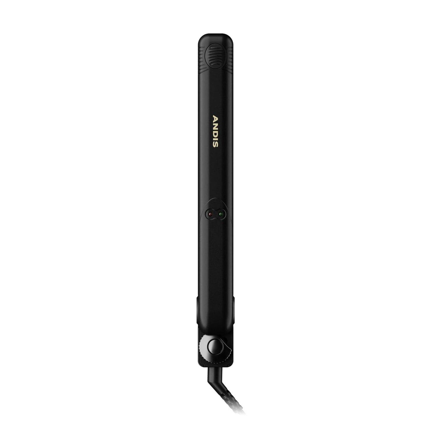 Andis 67615 Professional High Heat 1-inch Ceramic Tourmaline Ionic Flat Iron - Fast, Frizz-Free Ceramic Hair Straightener, Gentle Glide for Waves, Curls, and Smooth Hair, Black/Gold