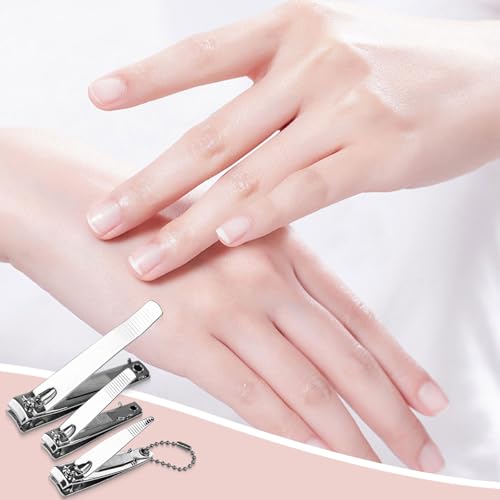 Individually Wrapped Nail Clippers in Bulk Stainless Steel Fingernail Clippers, Sturdy Thick Toenail Clippers Mini Men Women Nail Tip Toenails Cutter Trimmer (3.07, Count, 30)