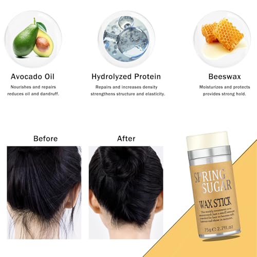 Lace Glue Kit, Strong Hold Wig Glue for Front Lace Wig, Wig Installation Kit Includes Lace Front Glue, Wig Glue Remover, Comb, Elastic Bands, Hair Wax Stick for Women