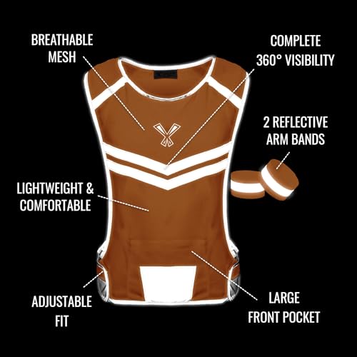 247 Viz Reflective Running Vest – Reflective Vest Running at Night for Walkers, Women & Men. High Visibility Reflective Gear, Cycling & Running Vest, High Vis Neon Safety Runners Reflective Vest