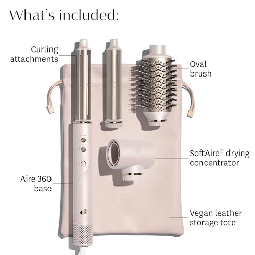 T3 Aire 360 Multi-Styler & Blowout System, Rapid Drying Hair Dryer, Ceramic Curling Attachments, Oval Brush & Drying Concentrator | Blowouts & Long-Lasting Curls