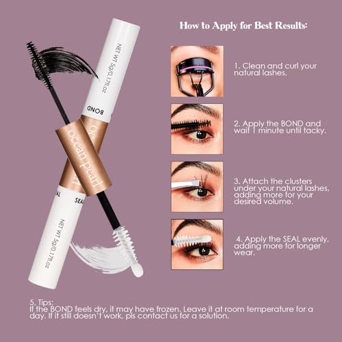 3D Thick Lash Extension Kit 320 Pcs Fluffy Lash Clusters 60D+80D 10-16mm Eyelash Extension Kit Individual Lashes with Bond and Seal Glue Tweezers DIY Eyelash Extensions for Beginners (60D+80D)