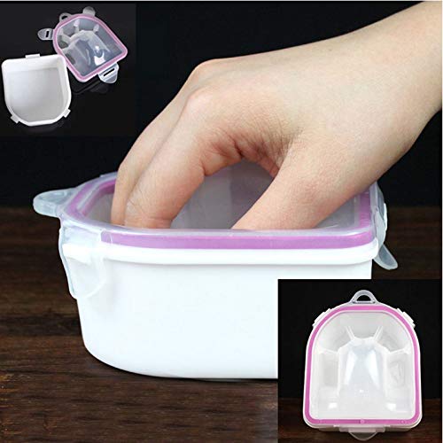 2pcs Nail Soaking Bowl Soak Off Bowl Manicure Bowl Nail Soaking Tray Soak Off Acrylic Nail Remover Dip Powder Removal Kit Nail Polish Remover Bowl Acetone Soak Off Bowl for Home Nail Salon Supplies