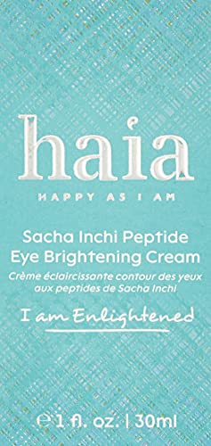 Haia "I am Enlightened Sacha Inchi Peptide Eye Brightening Cream - Certified Cosmos Organic