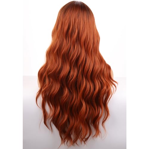 BERON Purple Long Wigs for Women Girls Wavy Colored Hair Wig Light Purple Curly Women and Girls for Daily or Cosplay Use Wigs with Wig Cap