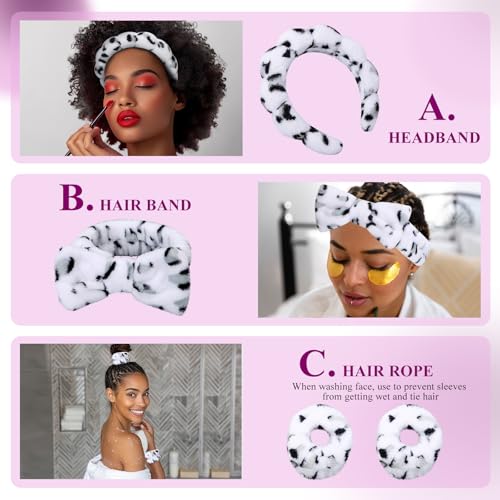 ATROCH Women's SPA Bubble Headbands for Face Wash & Skincare