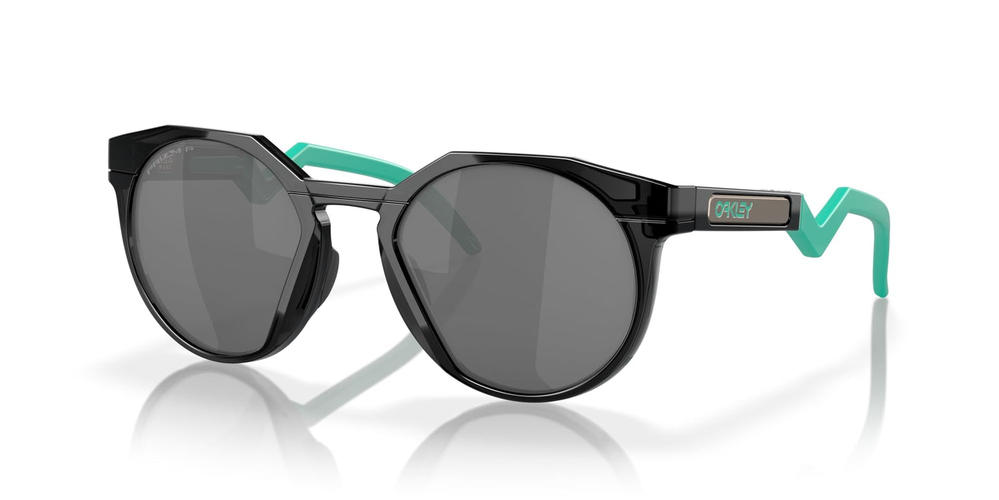 Oakley Men's OO9242 HSTN Round Sunglasses, Black Ink/Prizm Black Polarized, 52 mm