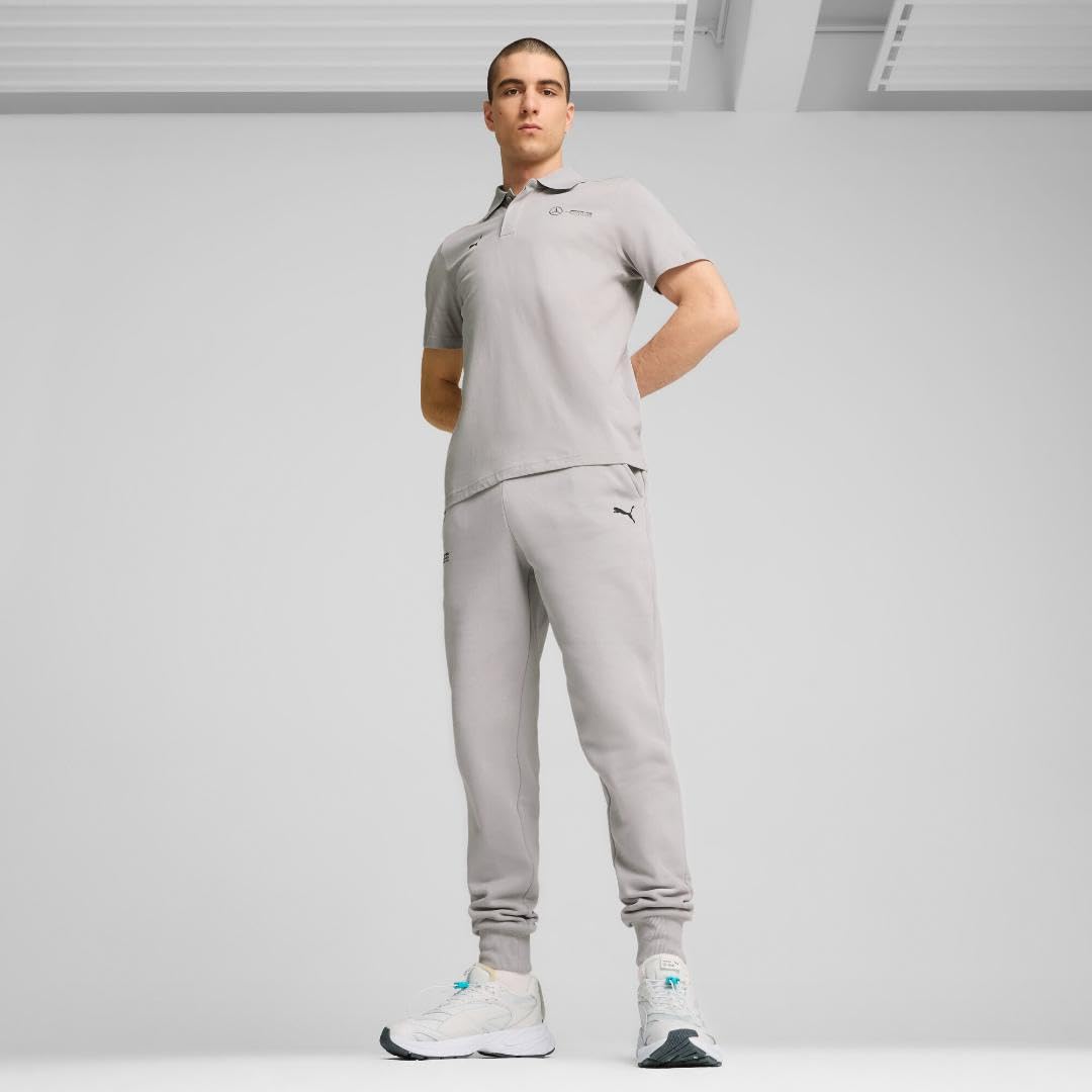 PUMA Men's Mercedes AMG Pertronas Essentials Polo, Team Silver