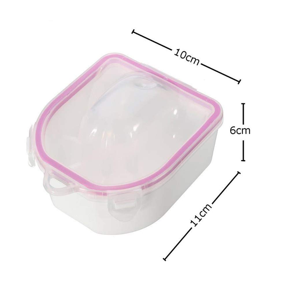 2pcs Nail Soaking Bowl Soak Off Bowl Manicure Bowl Nail Soaking Tray Soak Off Acrylic Nail Remover Dip Powder Removal Kit Nail Polish Remover Bowl Acetone Soak Off Bowl for Home Nail Salon Supplies