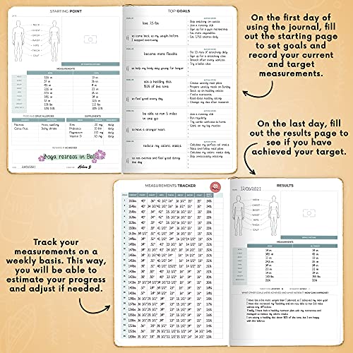 Clever Fox Food Journal Pro – Diet & Wellness Planner for Women & Men – Weight Loss Diary with Calorie Tracker – Food Log for Tracking Meals, Exercise & Weightloss - Undated, 7" x 10" Amber Yellow