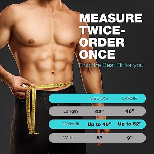 ActiveGear Waist Trimmer Belt for Stomach and Back Lumbar Support, Medium: 8" x 42" - Army Green