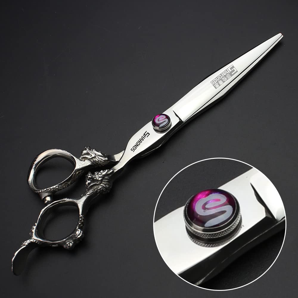 7" 7.5" 8"9" Professional Hairdressing Scissors Barber Salon Hair Cutting Dragon Shears (Large). (7 inch 3pc)