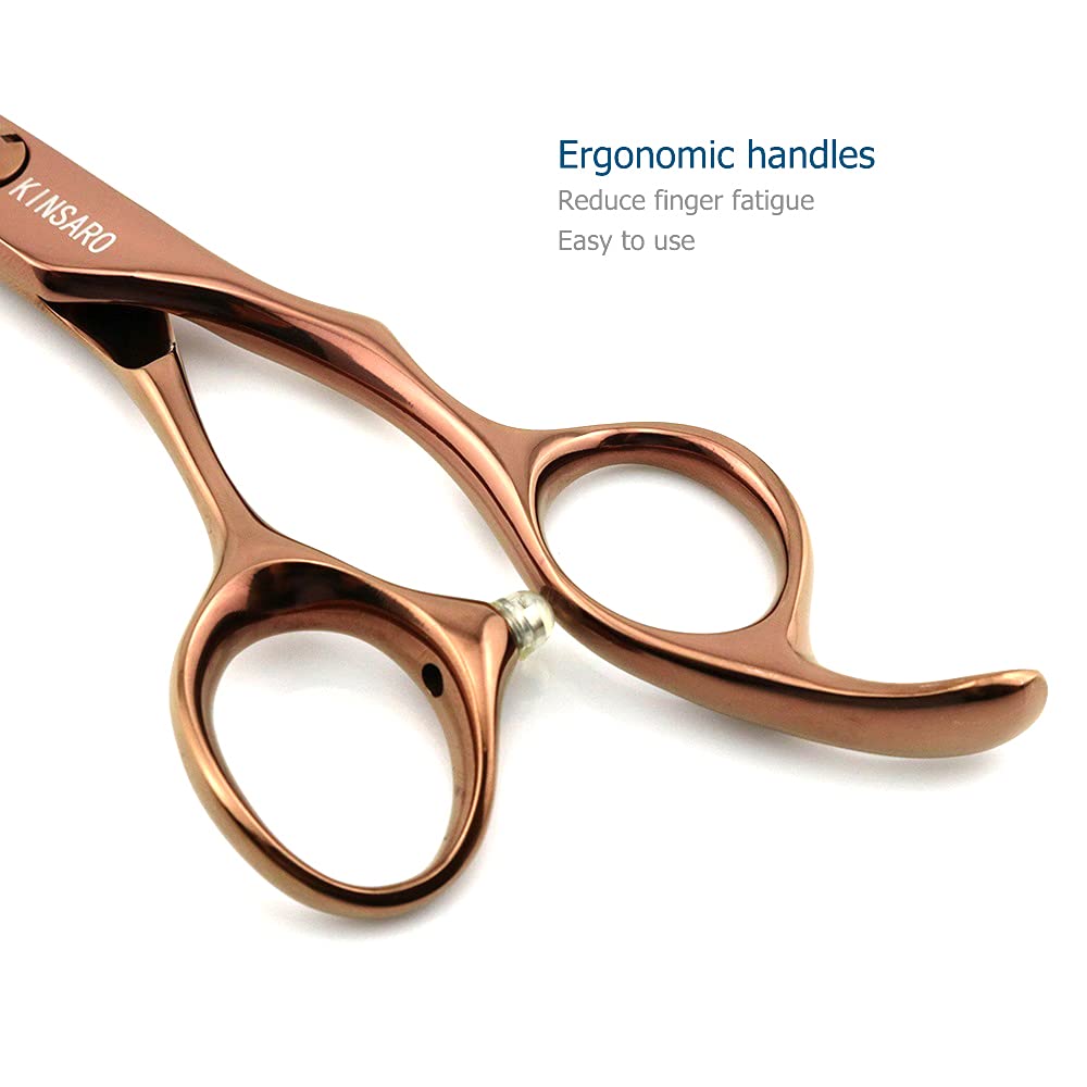 6 Inch Professional Hair Scissors Hair Cutting Shears 440C Hair Shears Haircut Scissors Barber Scissors Hair Cutting Scissors Convex Edge KINSARO