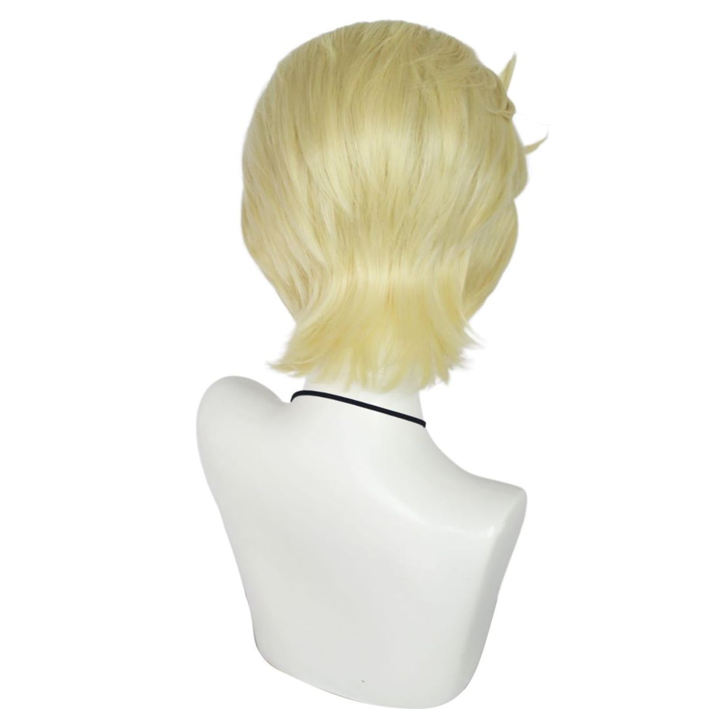 Soyusunny Short Cosplay Wig Costume Halloween Wigs for Men Adult (Blonde Short)