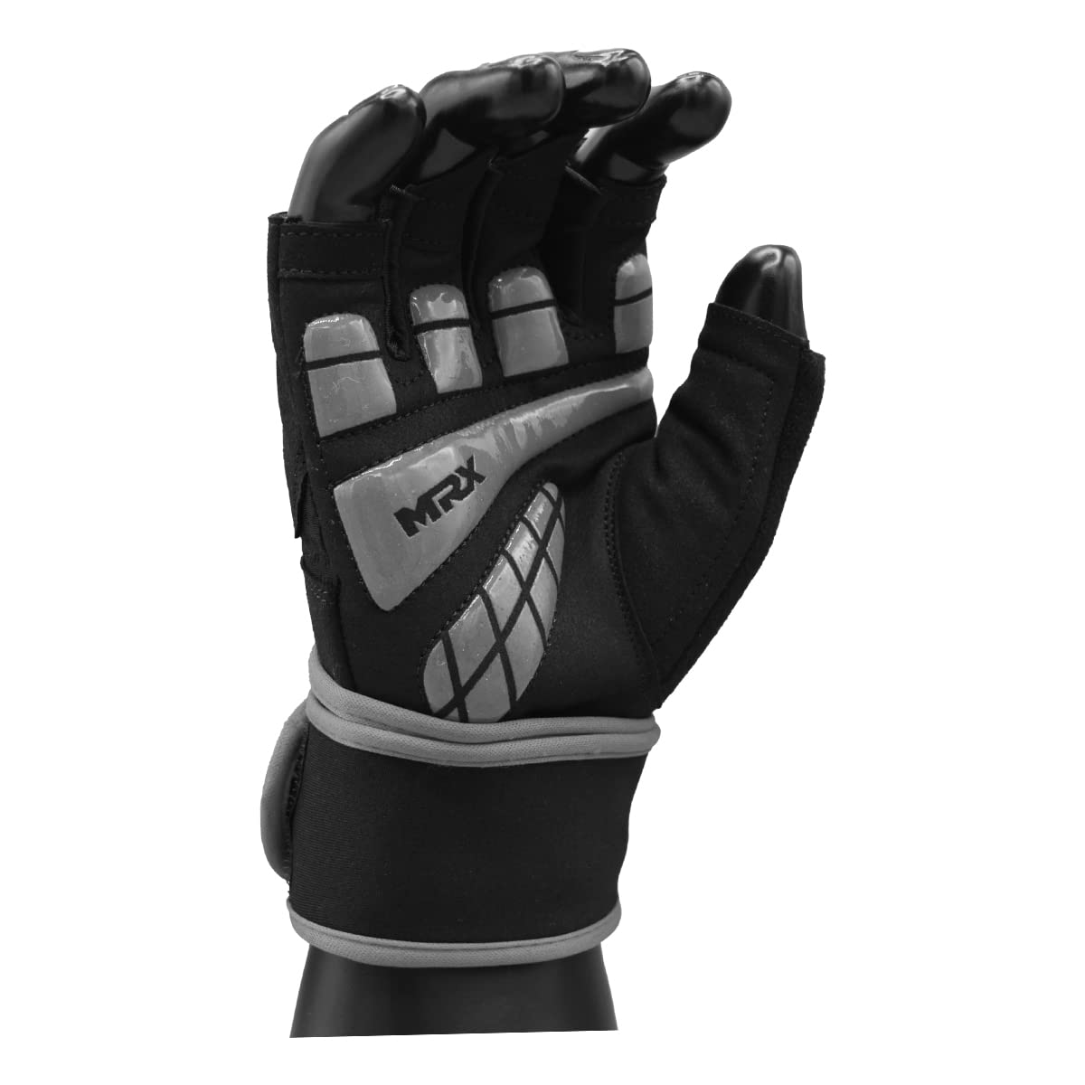 MRX Weightlifting Gloves for Men Workout Gloves Mens Wrist Support Lifting Gloves Male Gym Gloves | Workout Gym Accessories for Men Weight Lifting Fingerless Gym Exercise for Powerlifting