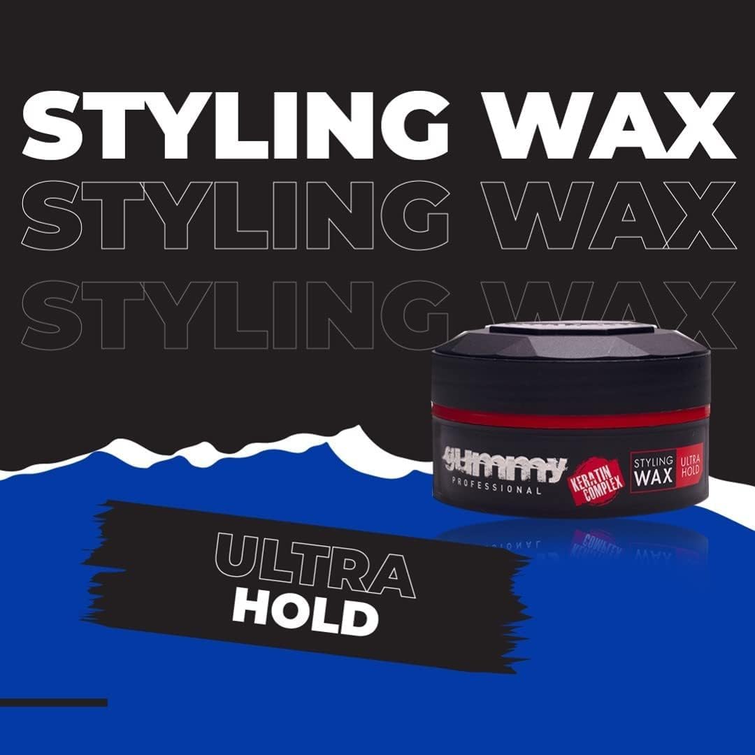 Gummy Ultra Hold Hair Styling Wax 5.07 fl.oz - Keratin Complex, 150 ml