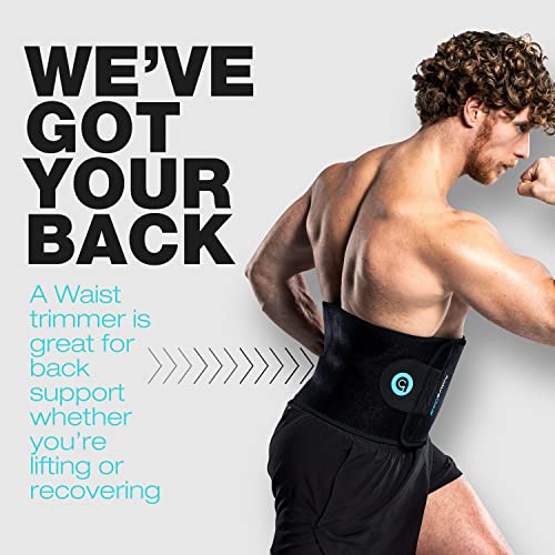 ActiveGear Waist Trimmer Belt for Stomach and Back Lumbar Support, Medium: 8" x 42" - Army Green