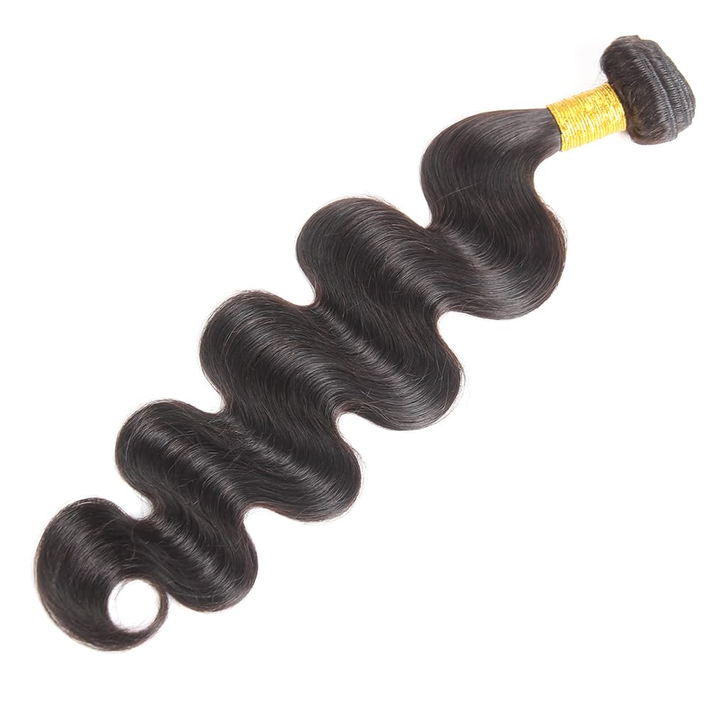 10A Brazilian Body Wave Bundles 22 24 Inch Human Hair 100% Unprocessed Virgin Human Hair Body Wave 2 Bundles Hair Weave Bundles Natural Black for Women