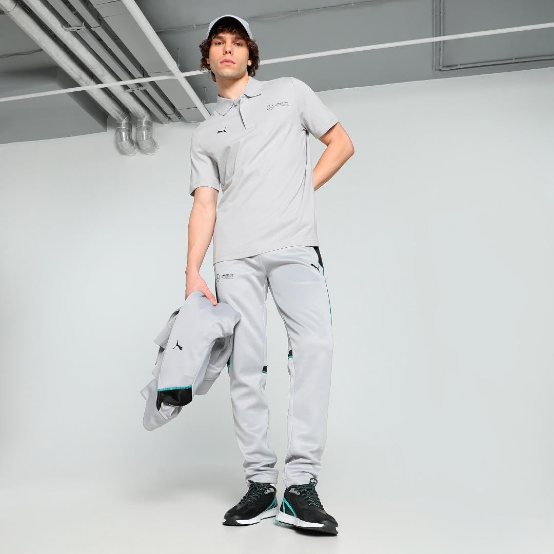 PUMA Men's Mercedes AMG Pertronas Essentials Polo, Team Silver