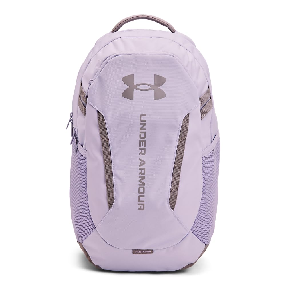 Under Armour Unisex-Adult Hustle 6.0 Backpack, (535) Salt Purple/Salt Purple/Tetra Gray, One Size Fits Most