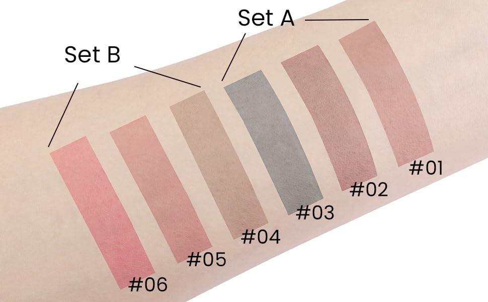3Pcs Lips Stain Peel Off Set, Lip Liner and Stains Tint Long Lasting for Women, Waterproof Transfer-Proof Longwear Nude Lipstains, Create A Natural Lip Color, SetB