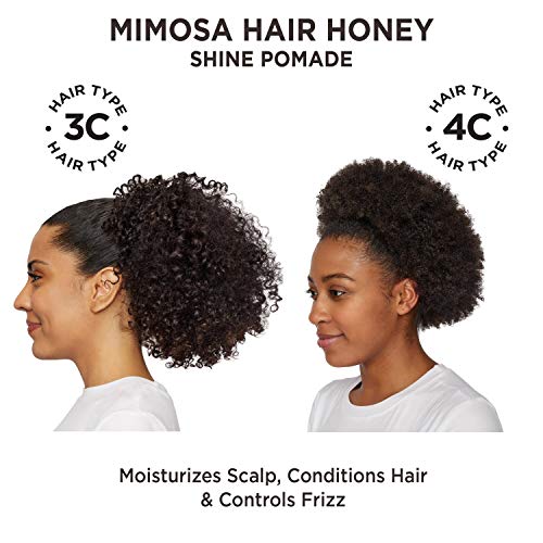Carol's Daughter Curly Hair Treatment Bundle - Mimosa Hair Honey Shine Pomade and Goddess Strength 7 Oil Blend Scalp and Hair Strengthening Oil – for 2A to 4C Hair – with Shea Butter and Castor Oil