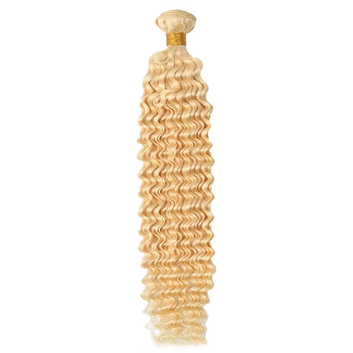 613 Blonde Deep Wave Human Hair 16inch 3 Bundles 613 Blonde Deep Wave Bundles Human Hair Bundlles 613 Bundles Blonde Bundles Brazilian Unprocessed Virgin Hair Wet and Wavy Human Hair Extensio