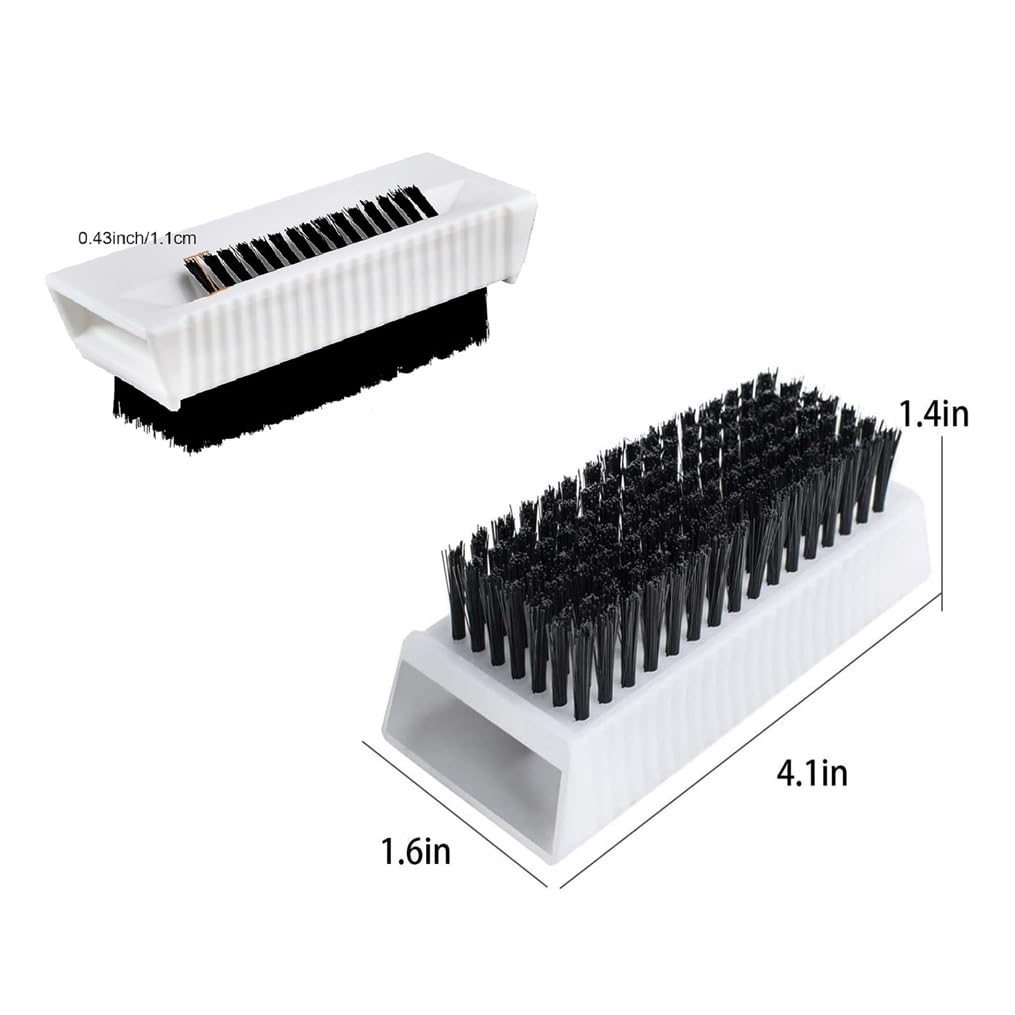 2PCS Nail Brush Surgical Scrub Brushes Two-Sided Stiff Hand and Nail Brush Non-Disposable Sterile Hand Scrubber with Nail Cleaner Hand and Nail Cleaning Brush Fingernail Brushes Nail Scrub Brushes