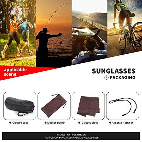 FAGUMA Sports Polarized Sunglasses For Men Cycling Driving Fishing UV400 Protection