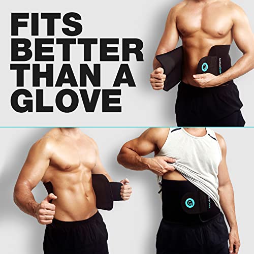 ActiveGear Waist Trimmer Belt for Stomach and Back Lumbar Support, Medium: 8" x 42" - Army Green