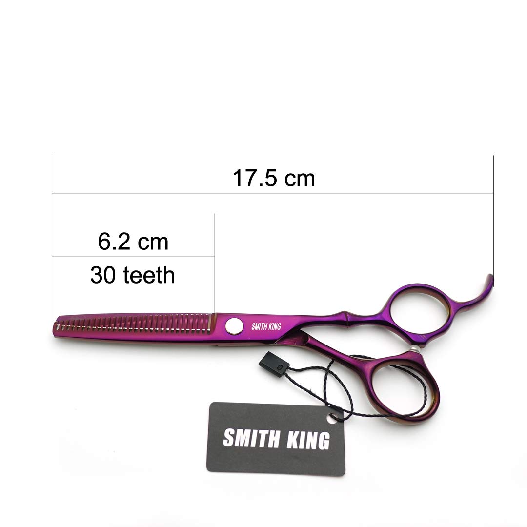 6.0 Inches Professional hair cutting thinning scissors set with razor (Violet)