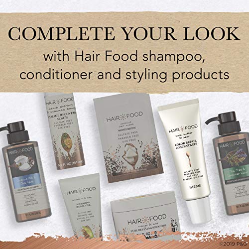 Hair Food Color Repair Concentrate, Repair Damage and Prevent Fade, Shea Butter and Pear, Paraben & Dye Free, Pack of 4, 0.5 Oz Each