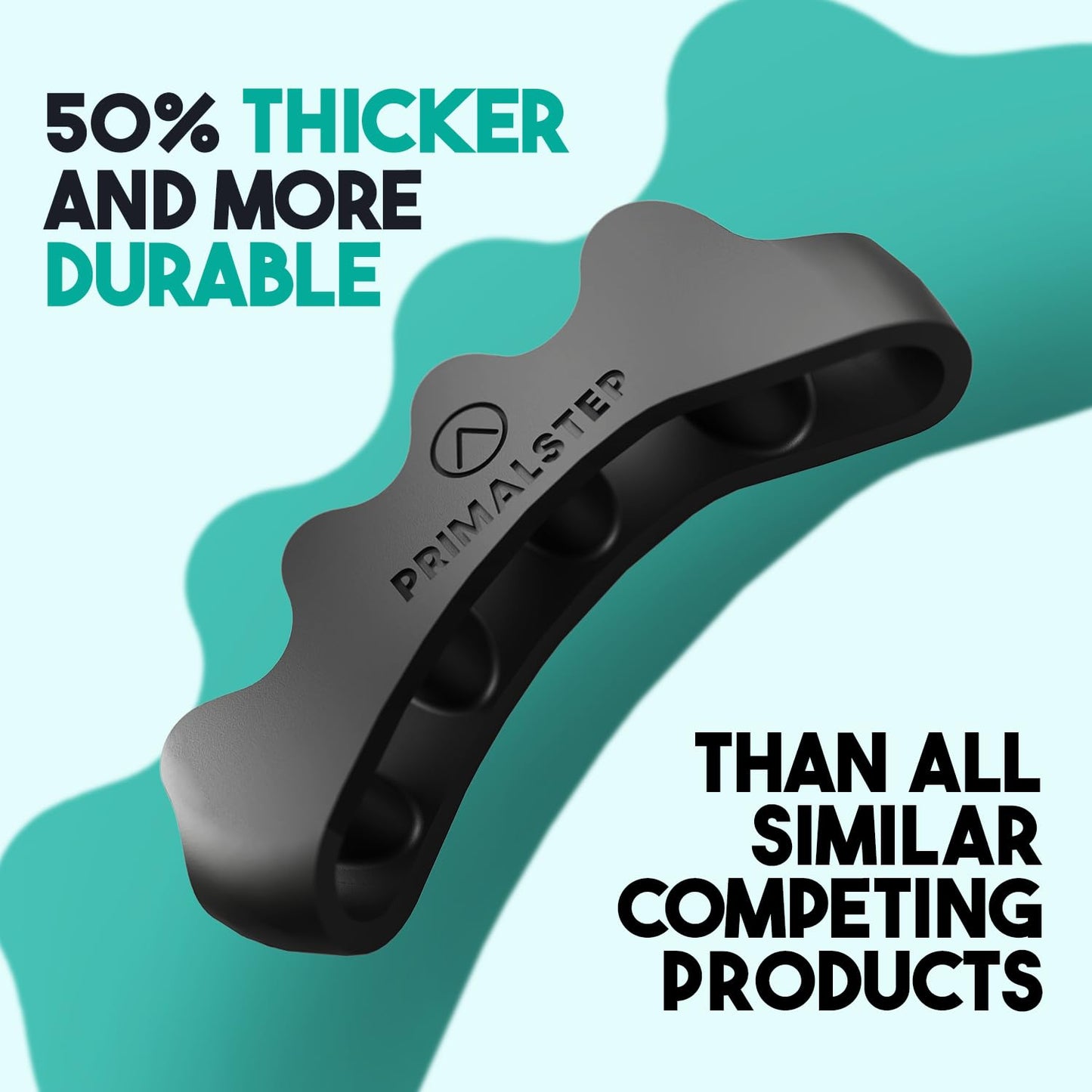 VYCE PrimalStep Toe Separators - Over 50% Thicker and More Durable than ALL Others - Doctor Recommended - Designed in the USA - 4 pack (1 Pair Size Large, 1 Pair of Size S/M)
