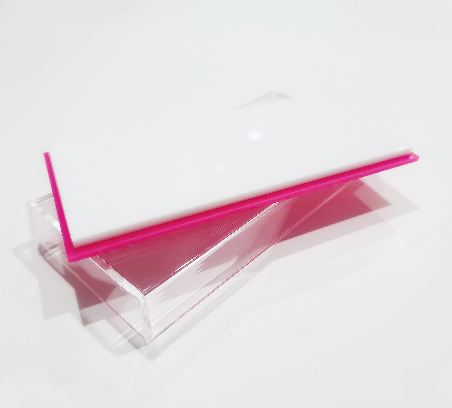 Acrylic Lash Tile Storage Box With Cover - Washable and Reusable - Perfect for Classic, Volume, and Mega Volume Lashes
