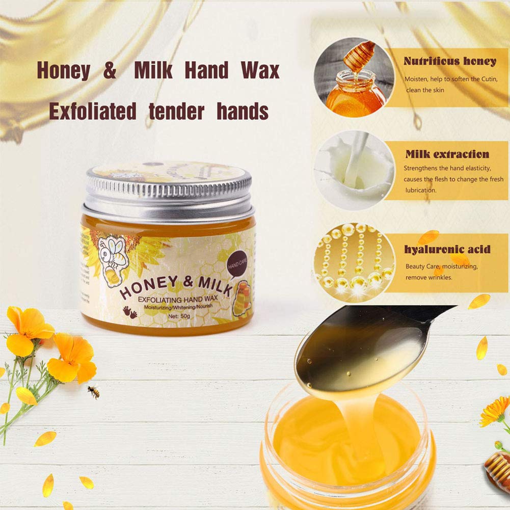 50G Hand Moisturizing Mask, Milk Honey Exfoliating Moisturizing Lightening Hand Care Mask For Dry Cracked Hands Repair Of Rough Kkin For Women And Men
