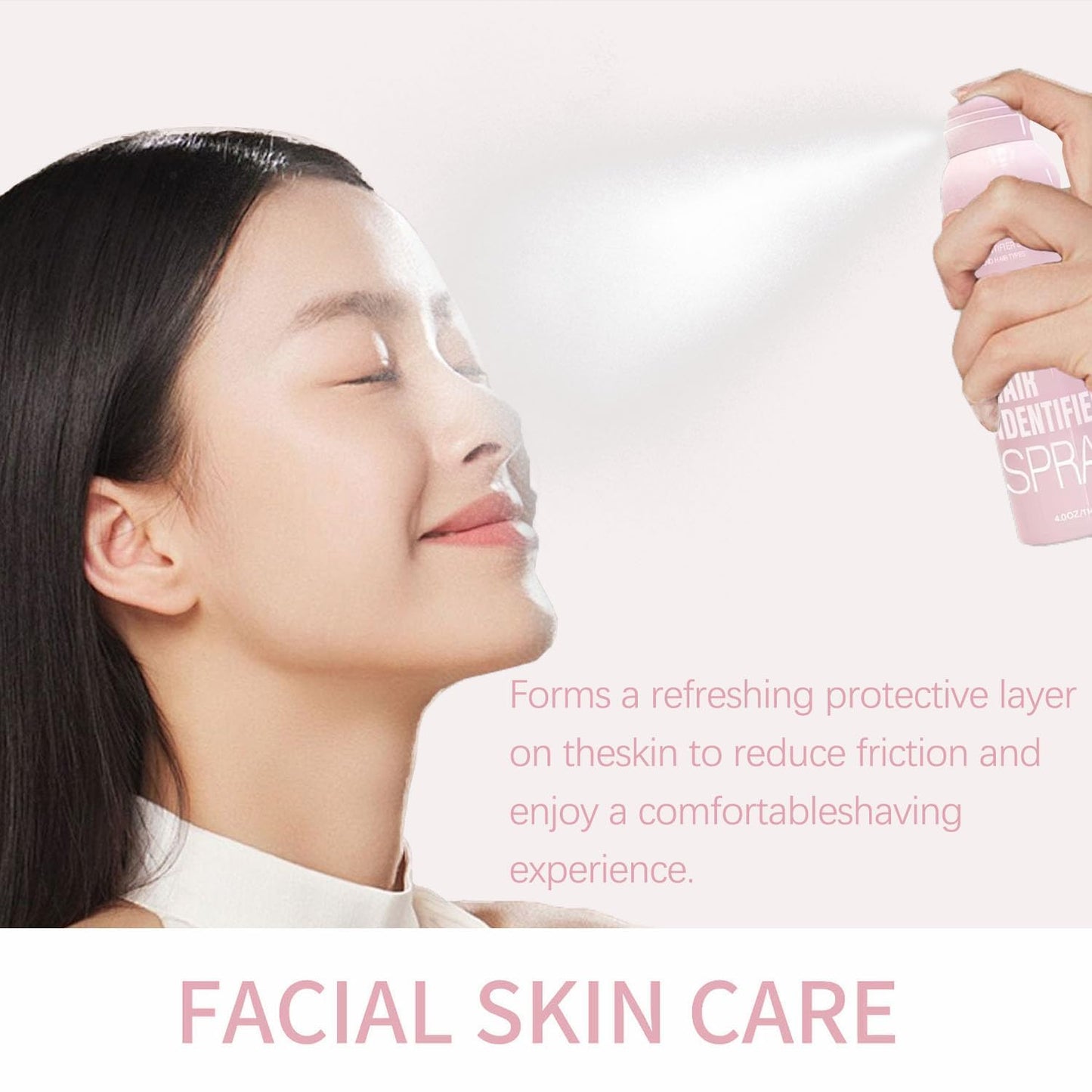 2pcs Hair Identifier Spray for Face Shaving, Skin Body Hair Identifying Spray With Razors,Hair identifier Spray for Face Dermaplaning, Moisturizing and Skin Care Dermaplaner Spray(Spray Plus Razor)