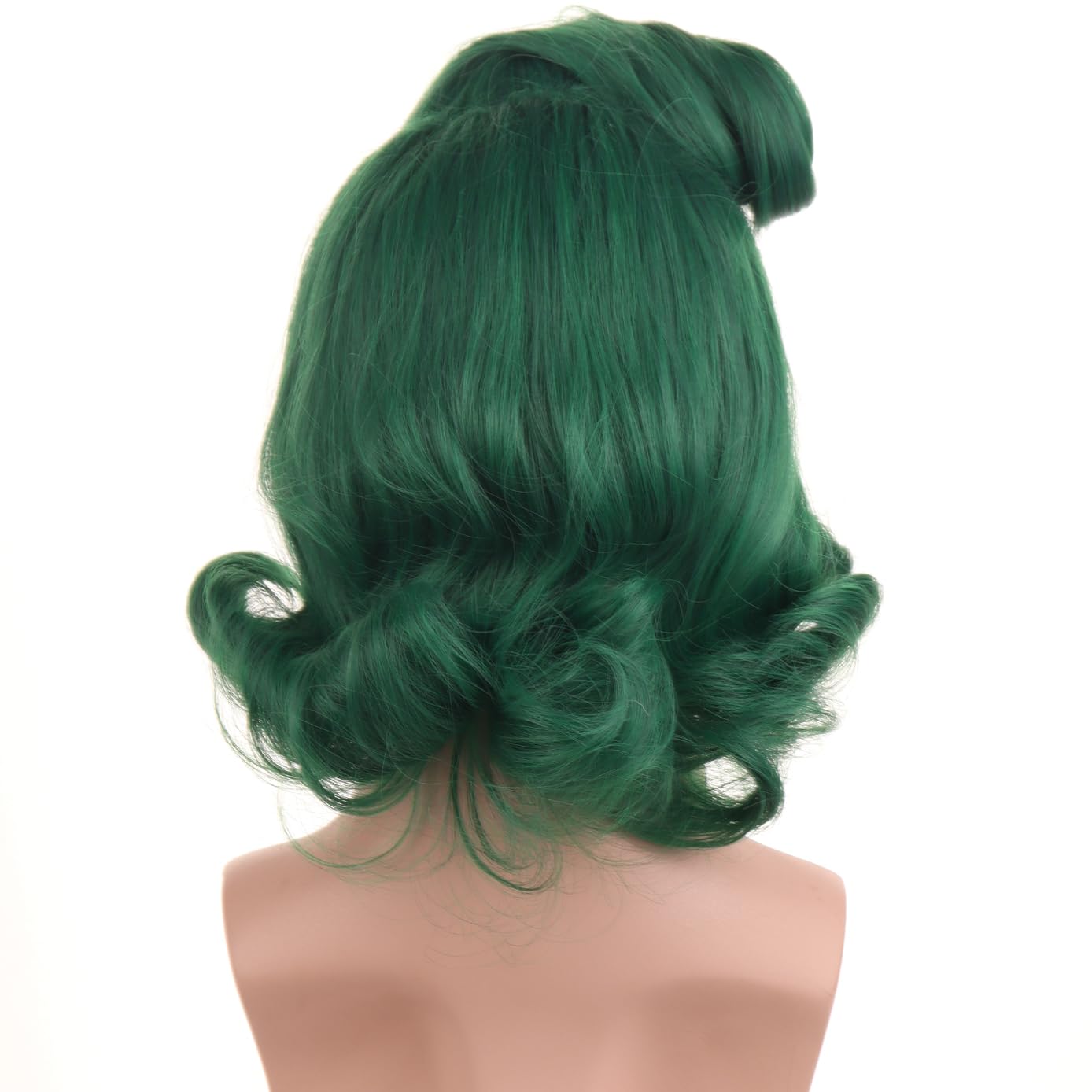 BERON Mens Green Short Wigs for Boys Cool Halloween Costume Cosplay Party Hair Wigs