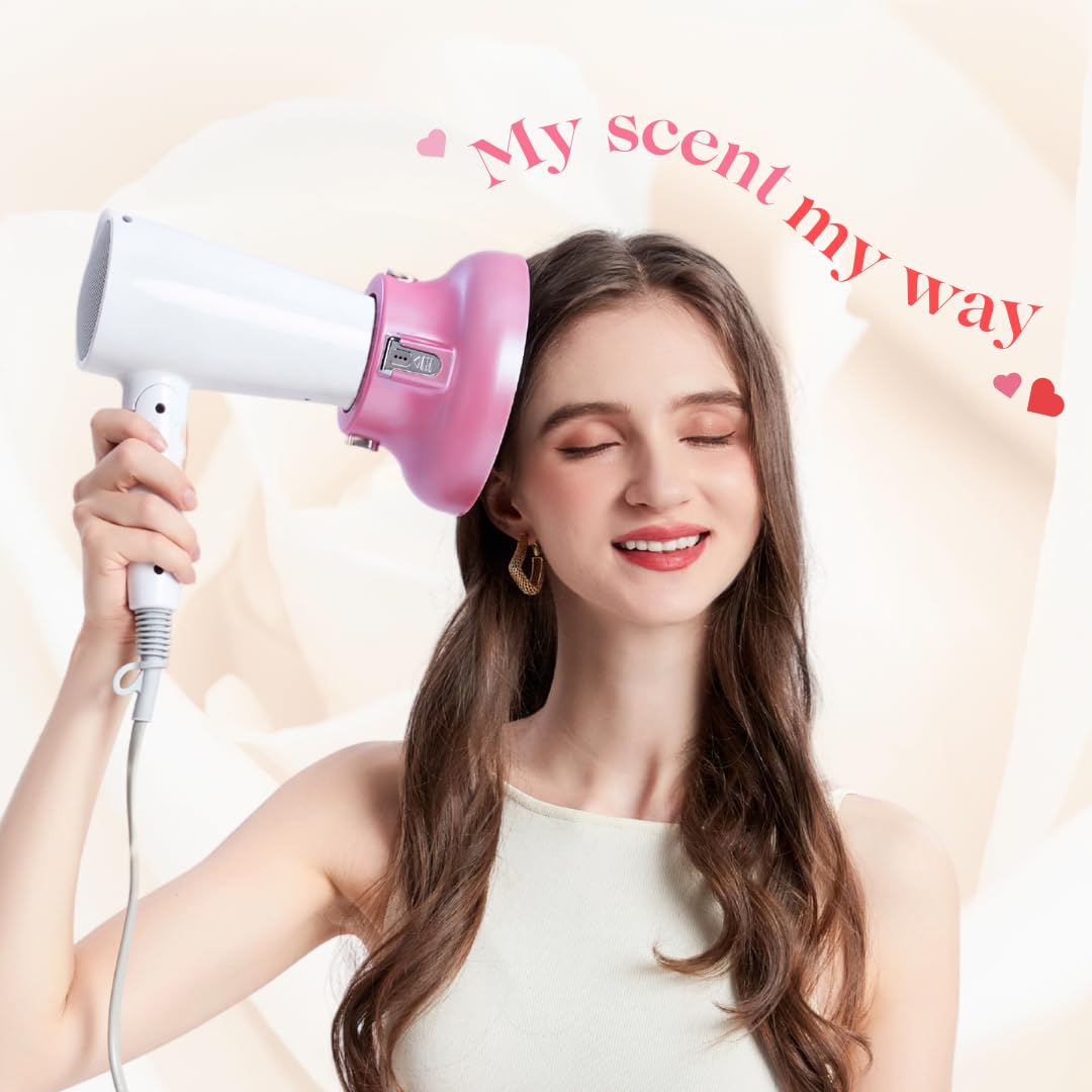 GIHALI Universal Hair Diffuser “Super Sturdy” 1.7 Inch to 2.6 Inch for Natural Curly and Wavy Hair, Hair Dryer Attachment (White 2 Aroma Upgrade)