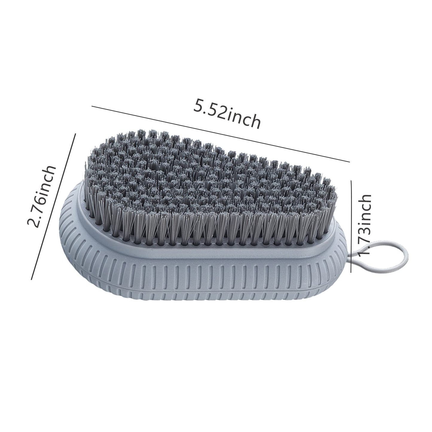 2PCS Heavy Duty Nail Brush for Cleaning Fingernails, Blue and Grey Fingernail Scrub Brush Durable Stiff Bristles Nail Hand Scrub Brush Toenail Brush Fingernail Brushes for Men Women Mechanics