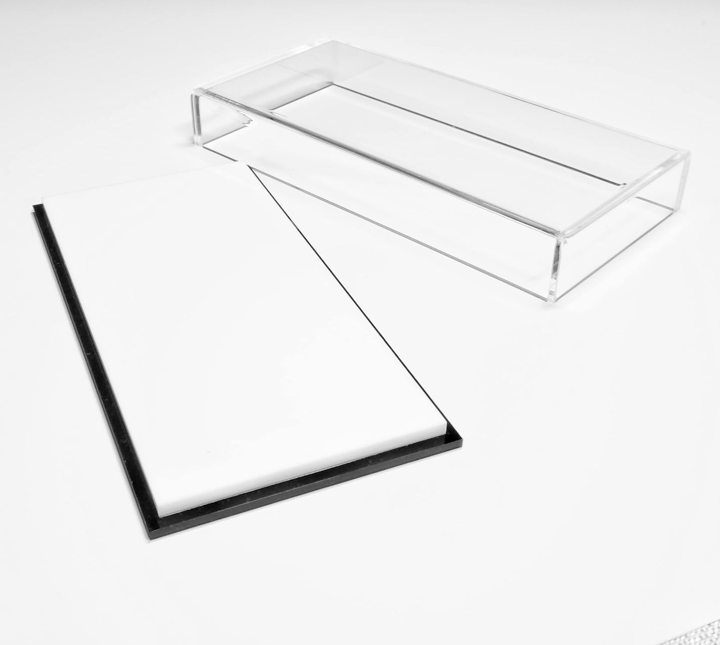 Acrylic Lash Tile Storage Box With Cover - Washable and Reusable - Perfect for Classic, Volume, and Mega Volume Lashes