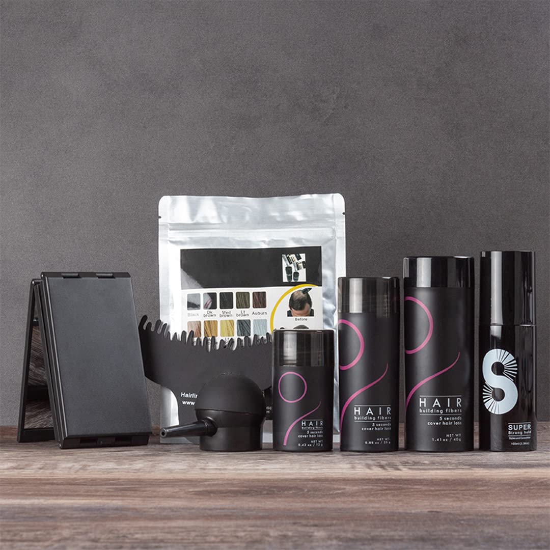 Hair Fibers Hair Building Fibers 100% Undetectable Hair Fuller Thicker,Instantly Cover Sparse Hair 25g/0.88oz (lightgold)